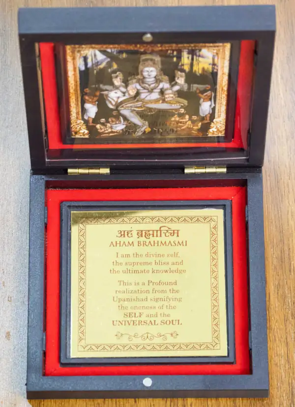 Aham Brahmasmi Yantra in Wooden Box