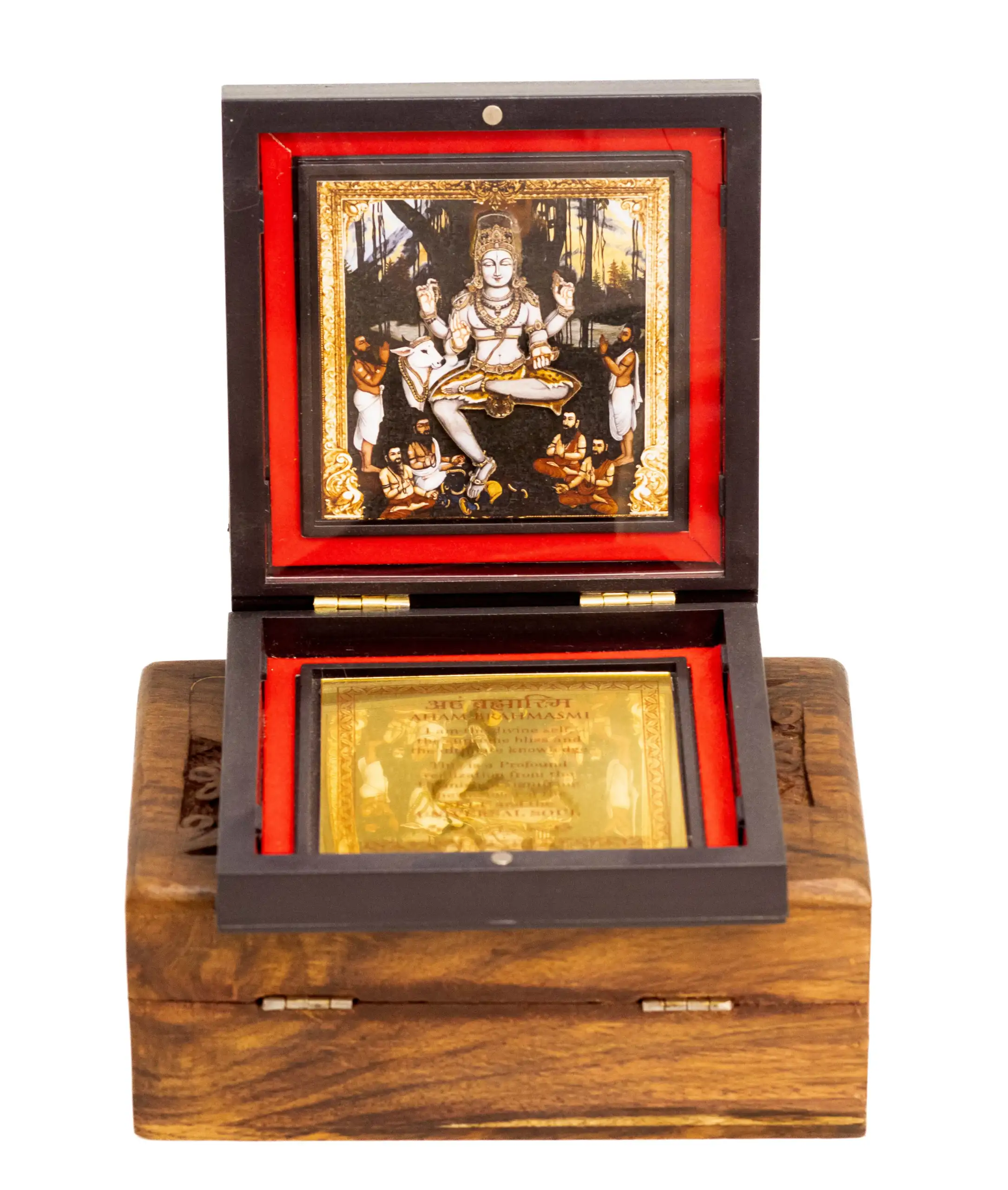 Aham Brahmasmi Yantra in Wooden Box - Image 3