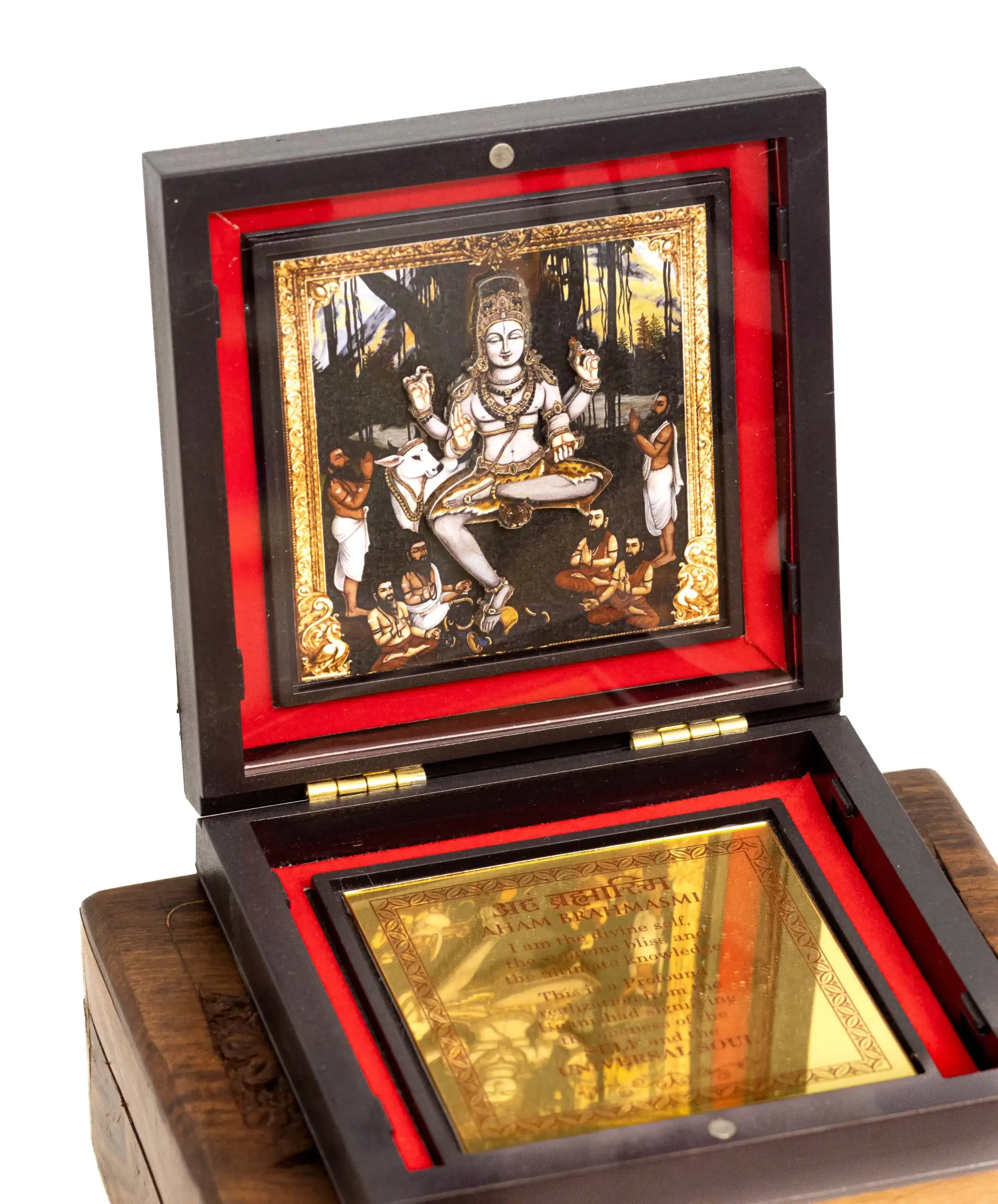 Aham Brahmasmi Yantra in Wooden Box - Image 2