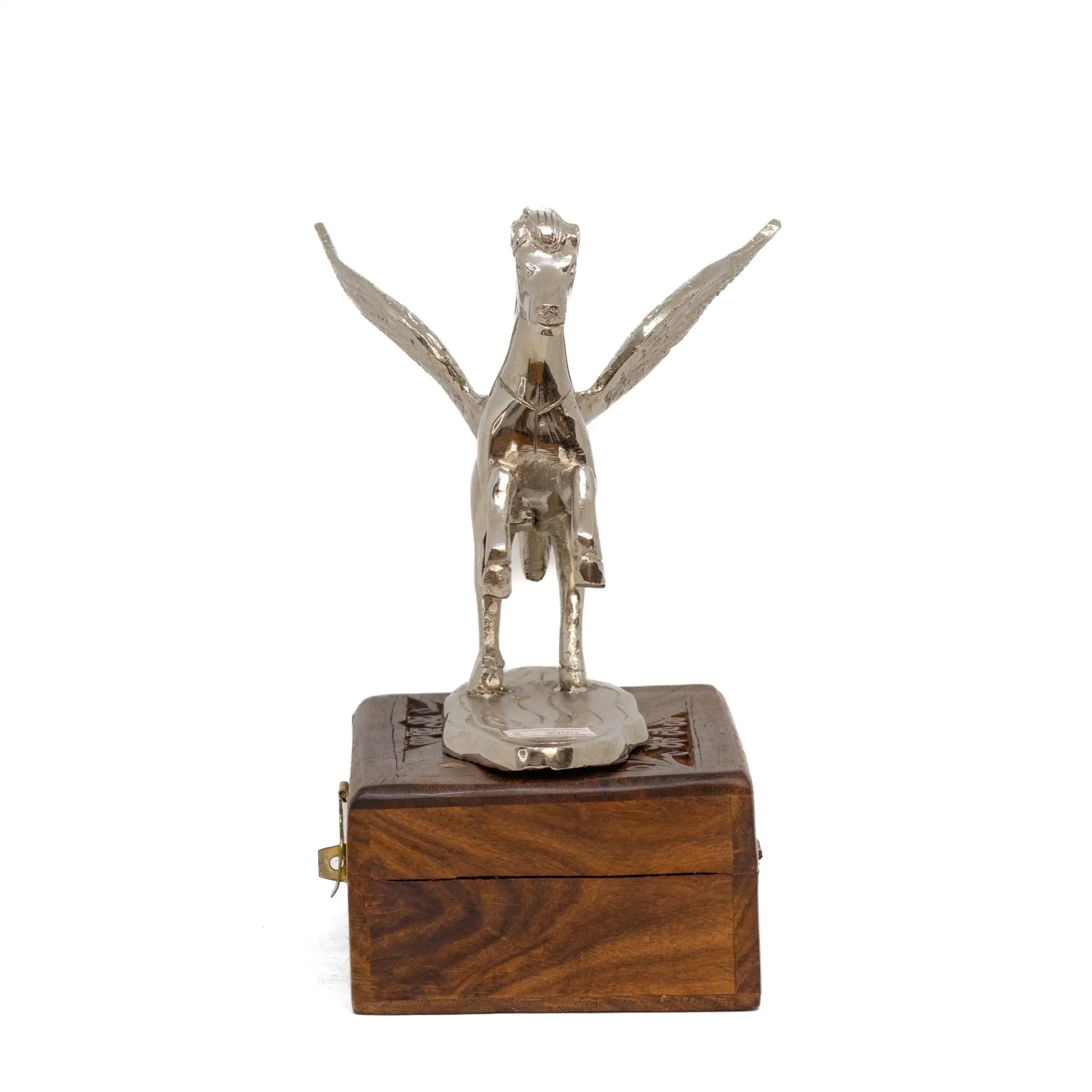 Premium Silver Flying Horse Statue - Image 2